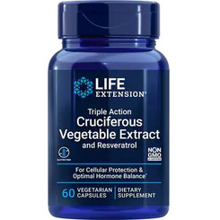 Triple Action Cruciferous Vegetable Extract with Resveratrol, 60 vegetarian capsules