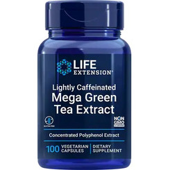 Mega Green Tea Extract (lightly caffeinated), 100 vegetarian capsules