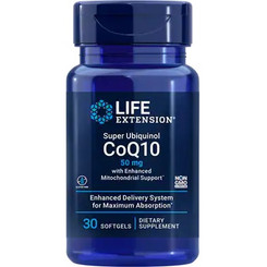 Super Ubiquinol CoQ10 with Enhanced Mitochondrial Support, 50 mg, 30 softgels