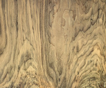 Walnut stump veneer face, 42" wide x 30" tall x 3/64" thick