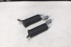 Harley Offset Rubber Ribbed Pegs With Pavement Draggers (Dyna/Sportster)