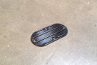 Harley Shovelhead Primary Chain Inspection Plate/Cover (Ribbed, Black)