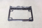 Harley Shovelhead License Plate Frame  (Chrome Over Brass)