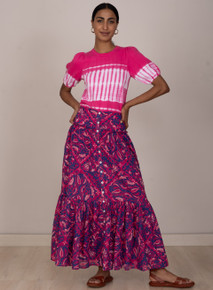 Banjanan Marta Skirt Bandana Fuchsia 