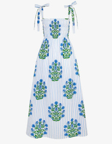 Pink City Prints Martina Dress Dusk Stripe