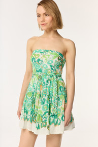 Poupette St. Barth Christine Bandeau Dress Pencilleo Green