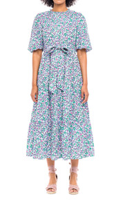 Banjanan Rue Dress Hedgehog White