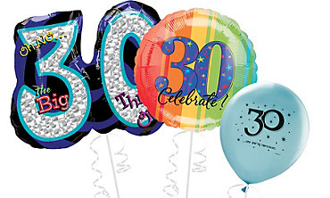 30th Birthday Balloons Delivered