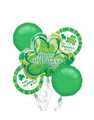 St. Patricks Day Lucky Shamrock Balloon Bouquet 