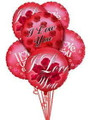 I Love You Mylar Balloon Bouquet w/ candy