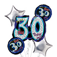 30th Birthday Balloon Bouquet - Oh No 30!