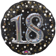 32" Sparkling Birthday 18 Holographic Multi-Balloon 