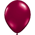 Jewel Sparkling Burgundy Latex Balloon 