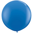 36" Qualatex Round Standard Blue Latex Balloon