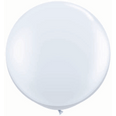 36" Qualatex Round Standard White Latex Balloon