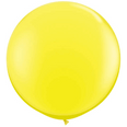 36" Qualatex Round Standard Yellow Latex Balloon