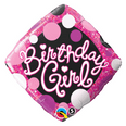 Birthday Girl Pink & Black Diamond 