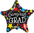 Congrats Grad Foil Star Balloon