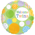 18" Welcome Twins Pattern Dots 