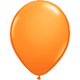Standard Orange Latex Balloon
