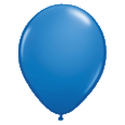 Standard Dark Blue Latex Balloon