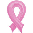 36" Pink Cause Ribbon SuperShape Foil Balloon
