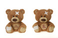 9.5" Brown Bear with "Get Well Soon" or "Feel Better" Embroidered 