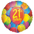 21st Birthday Painted Balloons