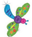 50" Holographic Garden Dragonfly Balloon