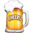 35" Cheers Beer Mug Helium Shape