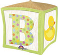 Baby Boy or Girl Letter Block Cube