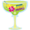 Welcome to Paradise Supershape Helium Balloon