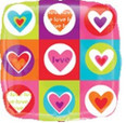18" Love Hearts and Squares