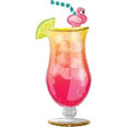 Let's Flamingle Tropical Drink Super Shape