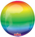 Rainbow Multicolored Orbz Balloon