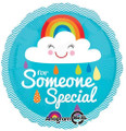 18" Someone Special Rainbow Cloud Foil Balloon