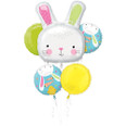 Hello Bunny Easter Balloon Bouquet