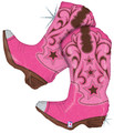 36" Holographic Western Pink Dancing Boots