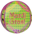16" Mardi Gras Orbz Balloon
