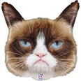 28" Grumpy Cat Head Helium Shape