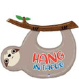 42" Hang In There Sloth Foil Shape Balloon