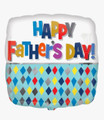 Happy Father's Day Diamond Pattern Foil Balloon
