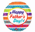 21" ColorBlast Happy Father's Day Stripes Balloon