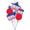 Celebrate everything American with our "American Classic Balloon Bouquet".  It's great for the Fourth of July or any Patriotic Holiday.