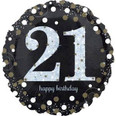 18" Sparkling 21st Birthday Holographic
