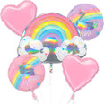 Magical Rainbow Birthday Balloon Bouquet