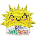 Iridescent Get Well Happy Sun Holographic SuperShape