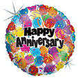 18" Party Anniversary Holographic Balloon