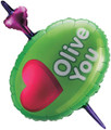 36" Olive You Foil Balloon