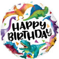 18" Colorful Dinosaurs Birthday